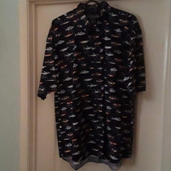 Knights Of Round Table Fish Button Down Shirt - Picture 2 of 8